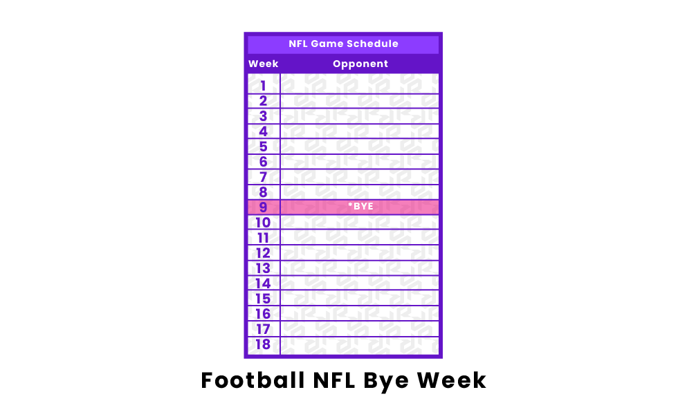 Football NFL Bye Week