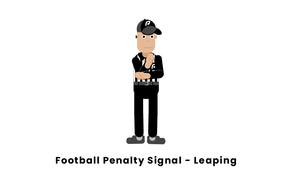 Football Penalty Signal Leaping